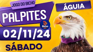 PALPITE DO DIA 02/11/2024 - JOGO DO BICHO 🍀 TODAS AS LOTERIAS 🍀