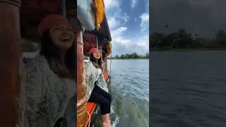 Indian Girl taking a ride on a boat | Alleppey, Kerala | Want to sail with me