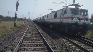 Bilaspur Chennai SF Express skipping Bakal at 130 kmph & heading towards Gondia. 10 minutes before.