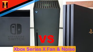 Xbox Series X Lüfter & Lautstärke-Vergleich vs PS4 Slim, Pro & Switch