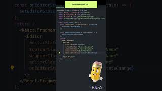 Draft in React JS ✏️ #shorts #short #trending