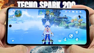 TECNO SPARK 20C test game Genshin Impact Max Graphics | Highest 60FPS