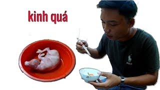 ĂN NHAU BÒ (món ăn kiinh dị) kiinh hơn gỏi cá nhảy tây bắc