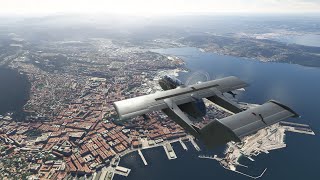 Vol VFR | De Biarritz à La Coruna |  Livestream | MSFS