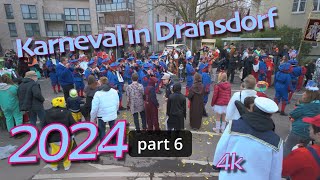 Karneval in Dransdorf 2024, part 6, 4k, Der Spielmannszug der Fw. Feuerwehr Buschhoven