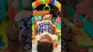 Ira playing with her favourite toy Planet of Toys Musical Keyboard Mat Piano #baby # toy #ira