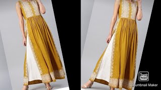 designer dress/kurti design cutting and stitching