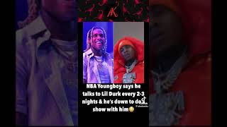 Youngboy talks to Durk about a show with him