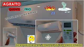 AR CONDICIONADO Split Quente e Frio AGRATTO é bom? Opinião do dono após 7 meses de uso, REVIEW !