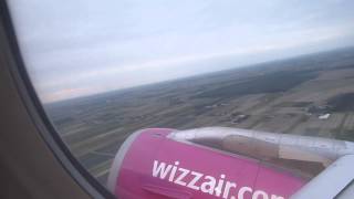 Wizz A320 (HA-LPD) take off from Warsaw-Modlin (WMI)