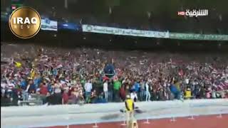 هدف المنتخب العراقي الاول على المنتخب السعودي في ملعب البصرة