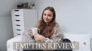 EMPTIES REVIEW | products I've used up recently