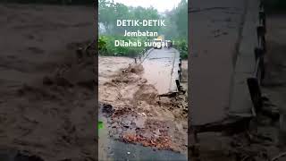 Jembatan sungai merawu putus #shorts