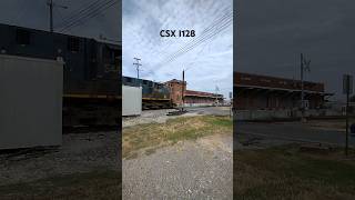 CSX I128 in Athens with 5448, 4555 #csx #ttx #csxt #csxtransportation @CameraBryan #horns #train