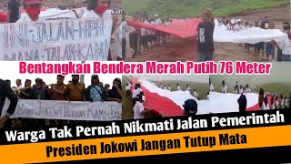 Mereka Tak Pernah Nikmati Jalan Pemerintah !!! Jokowi Berikan Kami Jalan !!!