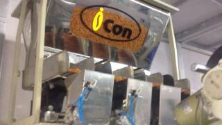 FOUR HEAD POUCH PACKING MACHINE FOR NAMKEEN - Icon Industries