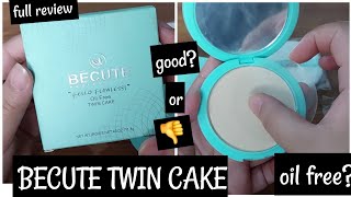 BECUTE OIL FREE TWIN CAKE||FACE POWDER||COMPRESSED POWDER