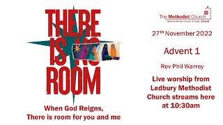 Live Stream Service from Ledbury Methodist Church - 27th November 2022 - Advent Sunday