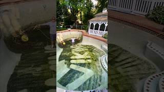 Satisfying Transformation 💣 #poolcleaning #poolwork #poolopening