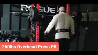 260lbs Standing Overhead Shoulder Press PR