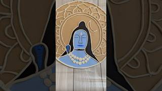 Part 1 Mahadev lippan art | Aadiyogi | shiva painting #diy #short #trending