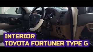 Interior Toyota Fortuner 2.4 G anak muda