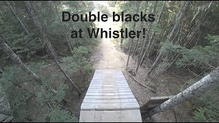 Double black runs at Whistler Bikepark