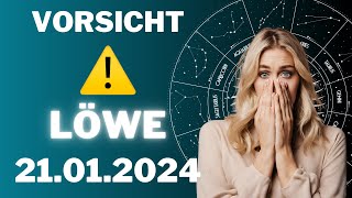 LÖWE ♌️❗️DU MUSST AUFPASSEN! ❌ Horoskop - 21.Januar 2024 #löwe #tarot