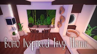 Boho Inspired Tiny Home - Adopt Me! Tour and Speed Build