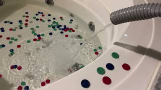 Bathtub Filling ASMR // Poker Chips Toss During Filling 1 Hour Loop