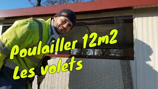 Finition du poulailler : les volets