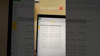 Merapihkan Table Excel dalam 1 klik kurang dari 1 Detik