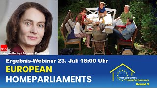 Ergebnis-Webinar der 9. Runde der Europäischen HausParlamente mit Katarina Barley (S&D)