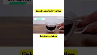 Glass Double Wall Tea Cup Available on Amazon #short #shortfeed #fyp#homemakersakhi