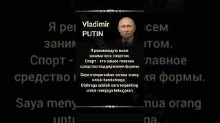 Vladimir Putin #24 | Positive Inspiration Thought | Indonesian-Russian-English #quoterusiaindonesia