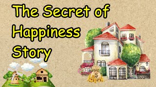 Listen English through stories🌟| Secret of Happiness Story 😀| English Listening Practice