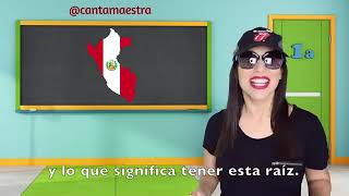 Maestra cantando al Perú