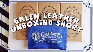 Galen Leather stationery goods unboxing [short]