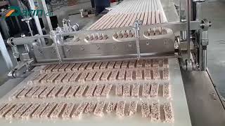 Cereal Bar Separating Cutting Machine/Granola Bar Sheeting Cutter/How to Separate and Cut Snack Bars