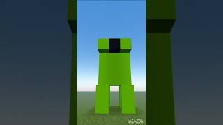 Minecraft creeper statue #shorts #minecraft #mostviral #shortvideo #ytshorts #viral