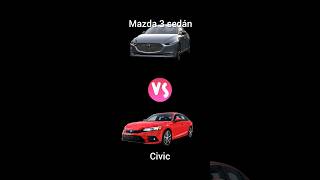 Mazda 3 vs Honda Civic (versiones tope)... #mazda #mazda3 #honda #hondacivic #autos #mexico