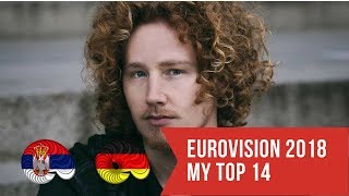 EUROVISION 2018: MY TOP 14 (24.02.2018)