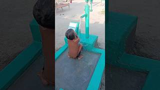 bachy k nahny Ka tarika #funny #foryou #poorpeoplevillagelife #handwaterpump #poorlifevillage #vlog