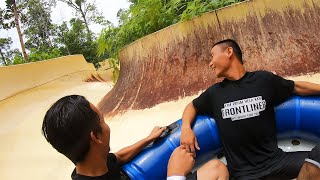 Family Raft Water Slide At Bukit Gambang Water Park