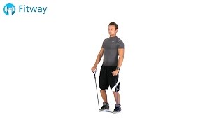 How To Do: Resistance Band Raise - Front | Shoulder Workout Exercise