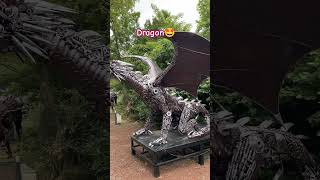 Dragon🐉🐲🤩 #creativity #recylingideas #fun #explore #shorts