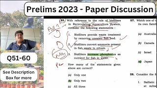 [Q51-60] Prelims 2023 Video Solution | UPSC Prelims 2023 Answer Key #upscprelims2023 #upscprelims