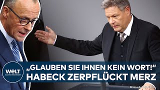 HAUE VON HABECK - Minister zerpflückt Union: "Glauben Sie ihnen kein Wort" | Scholz Vertrauensfrage