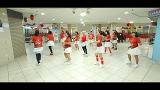 Jingle Bell Rock 2023 Line Dance-Demo By D'Sisters & Friends LDG #christmas2023 #jinglebellrock2023