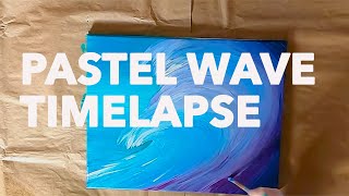 Pastel Wave Acrylic Paint Timelapse